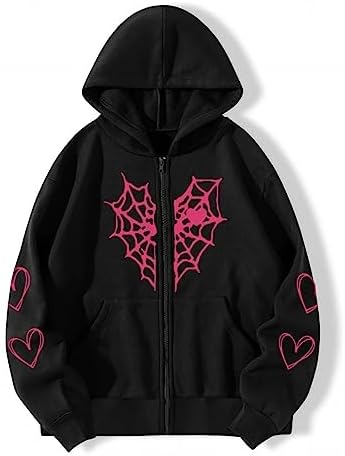 Amazon.com: Aobiono Women Men Y2K Full Zip Up Over Face Oversized